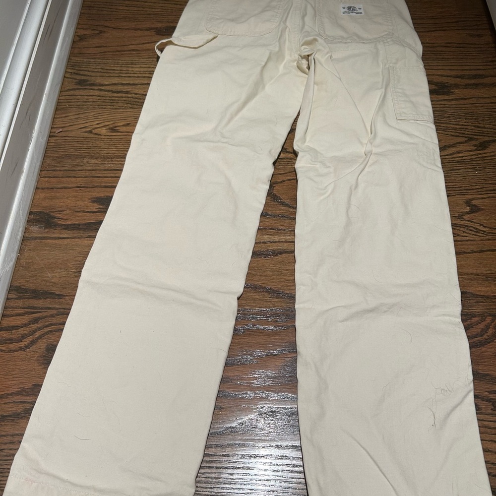 BDG Cream Straight Leg Pants